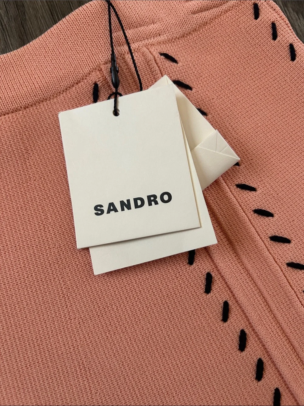 NWT Sandro Peach Eglantine Skater Skirt - Picture 7 of 9